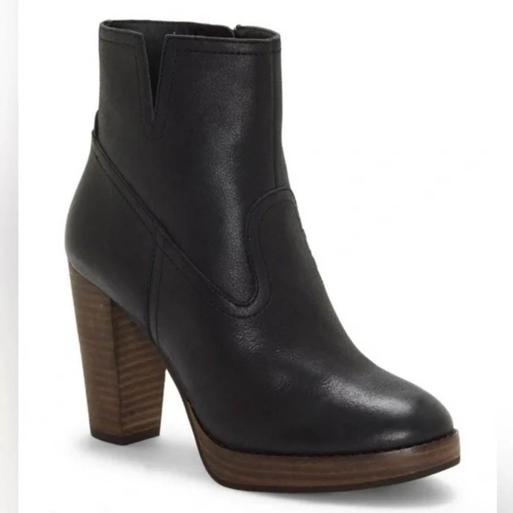 Lucky Brand Black Heeled Boots